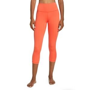 Zella NWT Studio Lite Crop Leggings Sz Small Red Firelight Bright Athleisure
